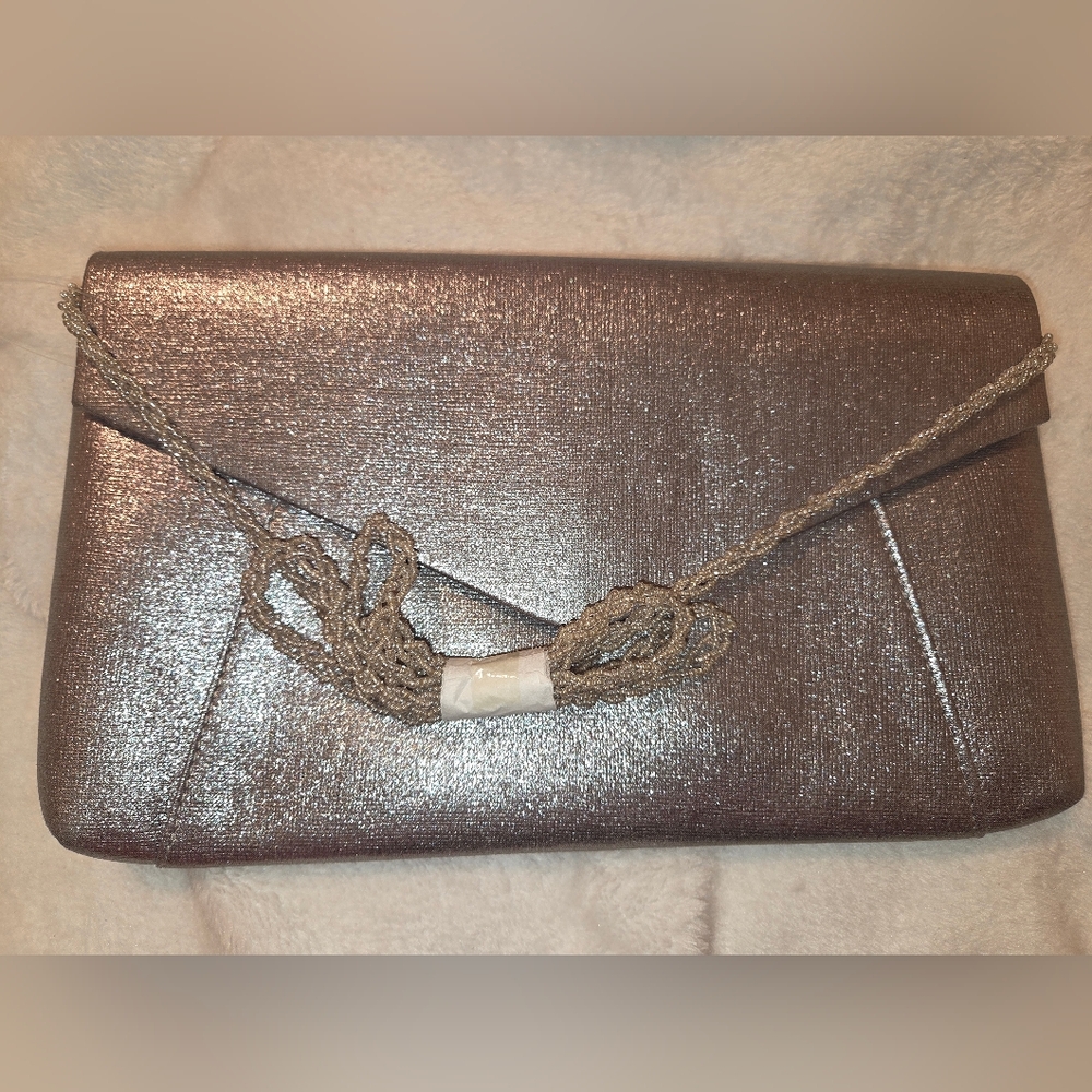 Elegant Silver Clutch Bag